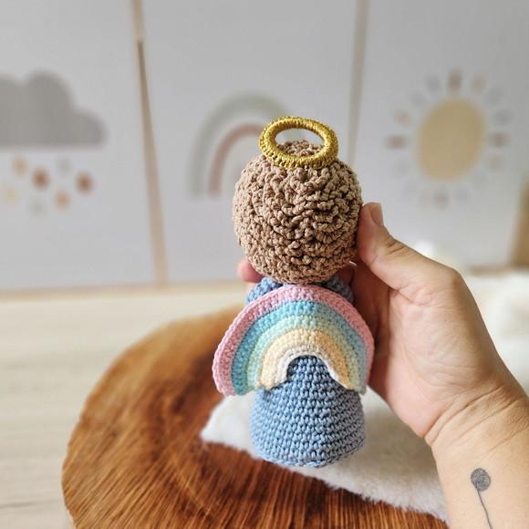 Anjinho da Guarda Amigurumi + Tercinho de Crochê Amigurumi