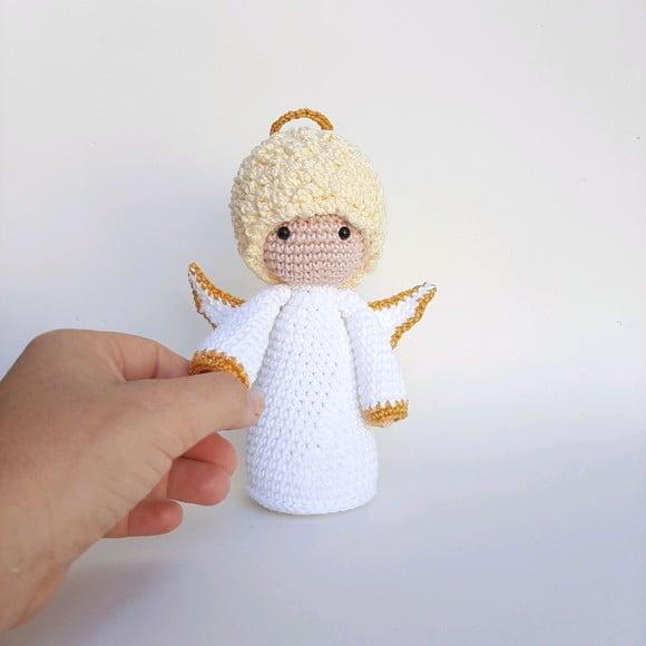 Anjinho da guarda de crochê Amigurumi