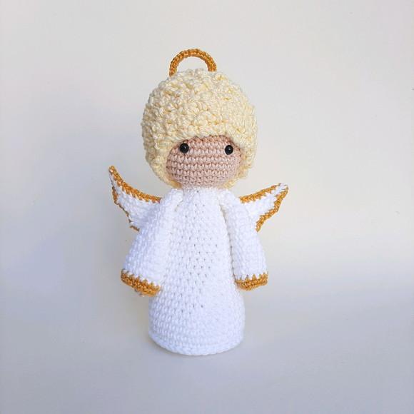 Anjinho da guarda de crochê Amigurumi