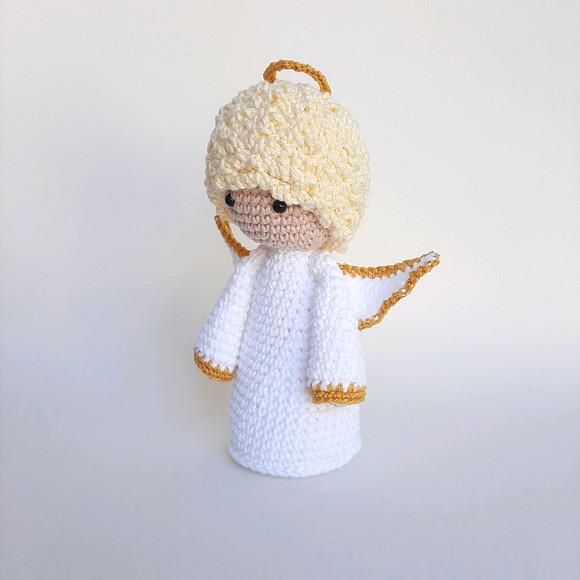 Anjinho da guarda de crochê Amigurumi