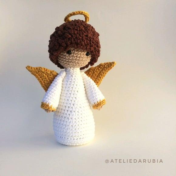 Anjinho da guarda de crochê Amigurumi