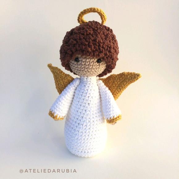 Anjinho da guarda de crochê Amigurumi