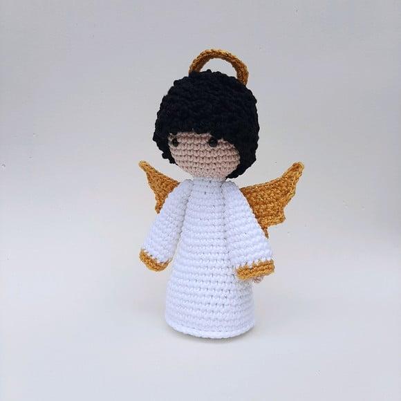 Anjinho da guarda de crochê Amigurumi