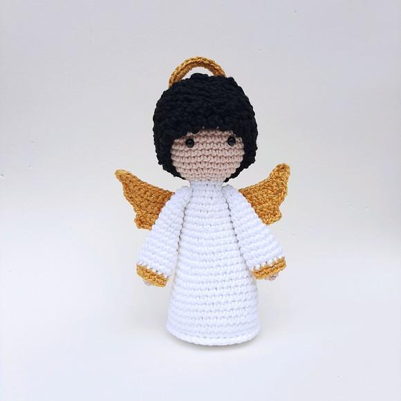 Anjinho da guarda de crochê Amigurumi
