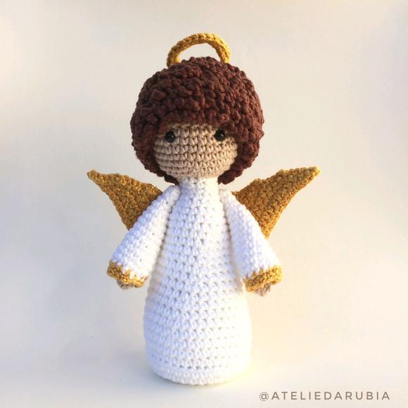 Anjinho da guarda de crochê Amigurumi
