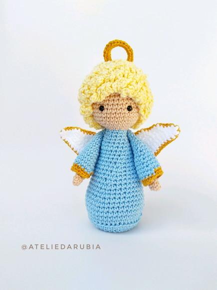 Anjinho da guarda de crochê Amigurumi