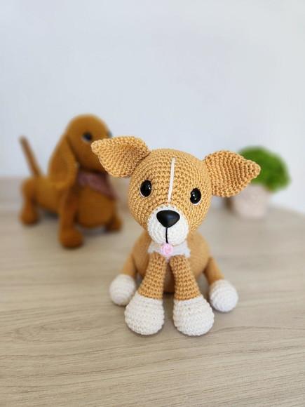 Cachorro Caramelo Amigurumi Crochê