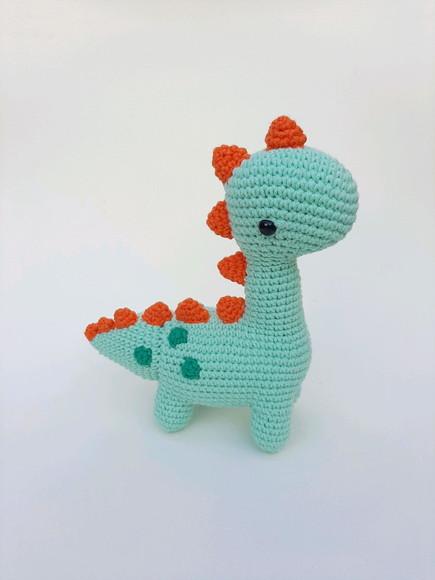 Dinossauro de Crochê Amigurumi- Unidade