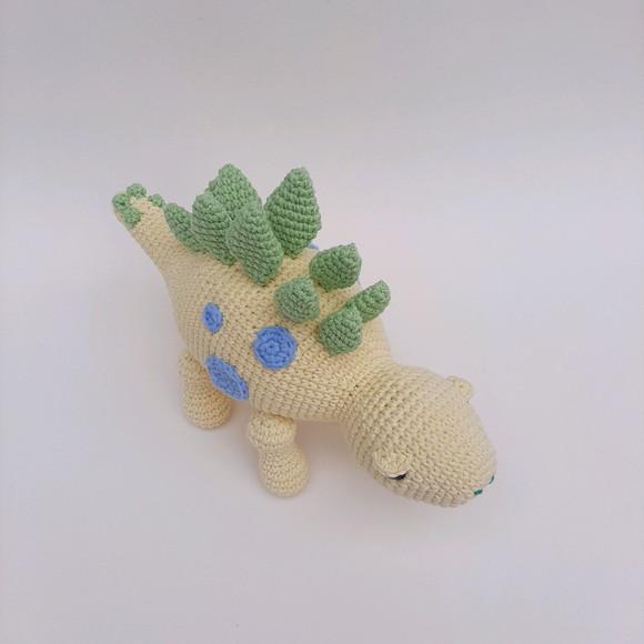 Dinossauro Stegosaurus de Crochê Amigurumi