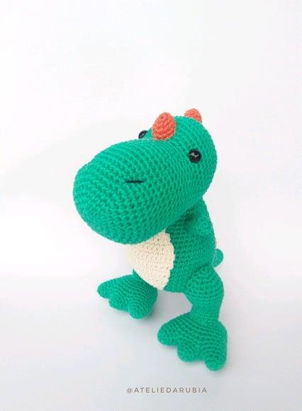 Dinossauro T-Rex de Crochê Amigurumi