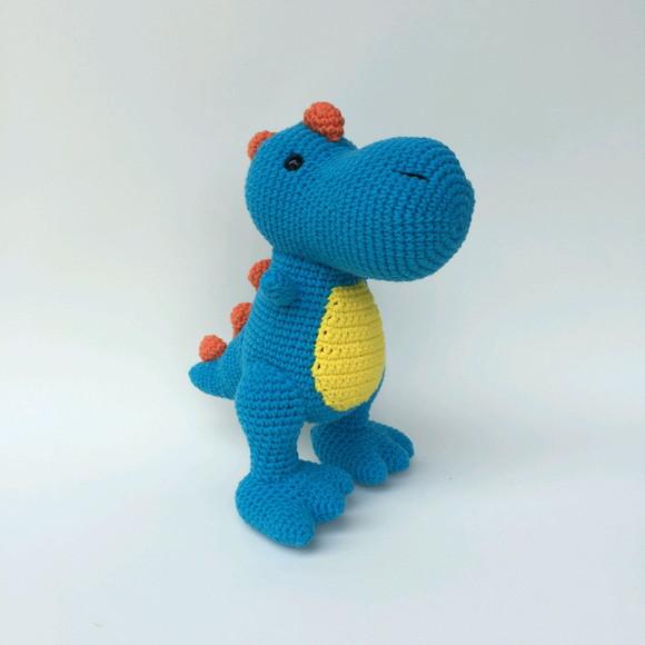 Dinossauro T-Rex de Crochê Amigurumi