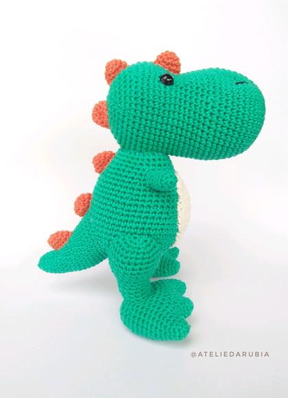 Dinossauro T-Rex de Crochê Amigurumi