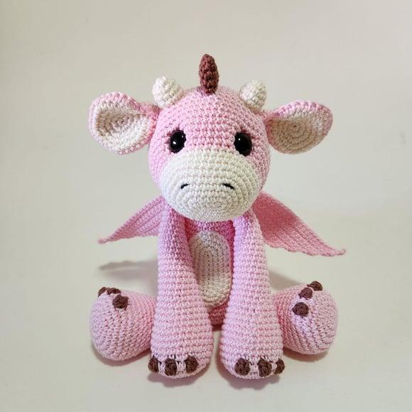 Dragão de Crochê Amigurumi