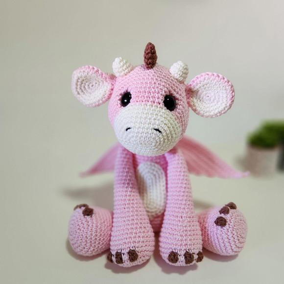 Dragão de Crochê Amigurumi