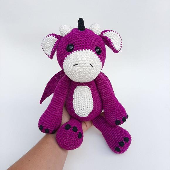 Dragão de Crochê Amigurumi