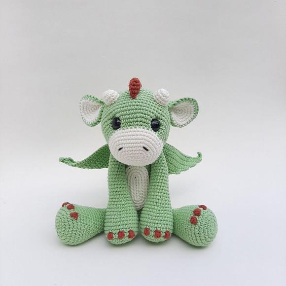 Dragão de Crochê Amigurumi