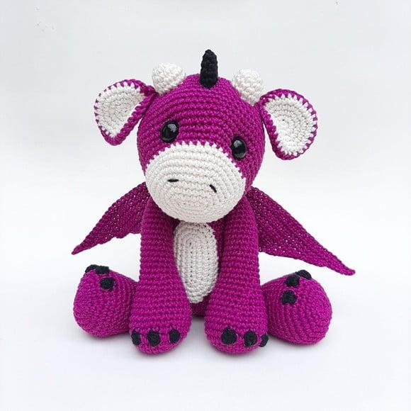 Dragão de Crochê Amigurumi