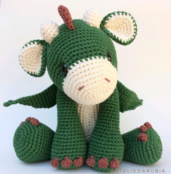Dragão de Crochê Amigurumi