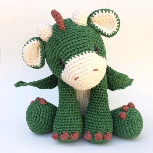 Dragão de Crochê Amigurumi