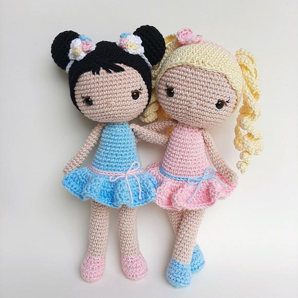 Dupla Bonecas de Crochê Amigurumi