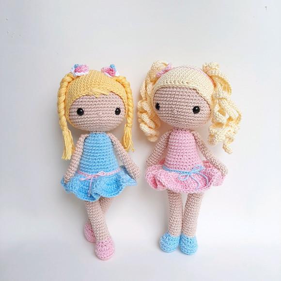 Dupla Bonecas de Crochê Amigurumi