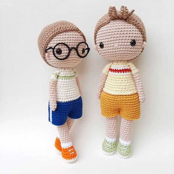 Dupla de bonecos Crochê Amigurumi Personalizados