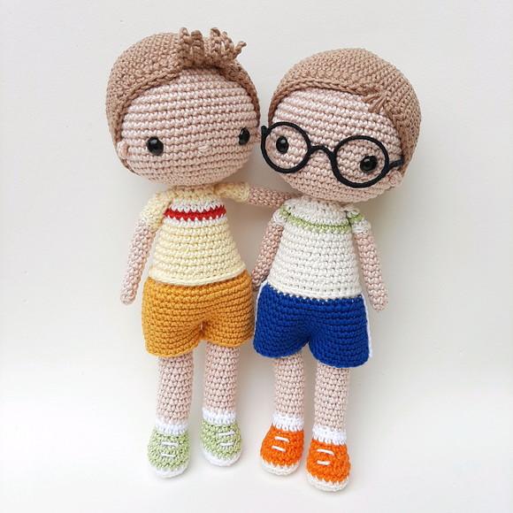 Dupla de bonecos Crochê Amigurumi Personalizados
