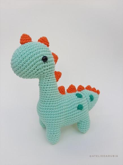 Dupla Dinossauros de crochê Amigurumi