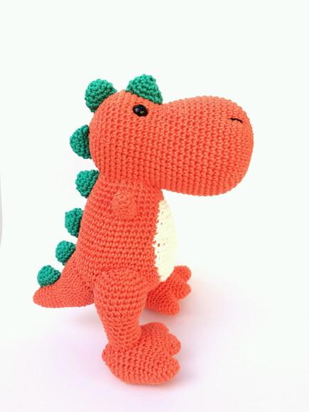 Dupla Dinossauros de Crochê Amigurumi