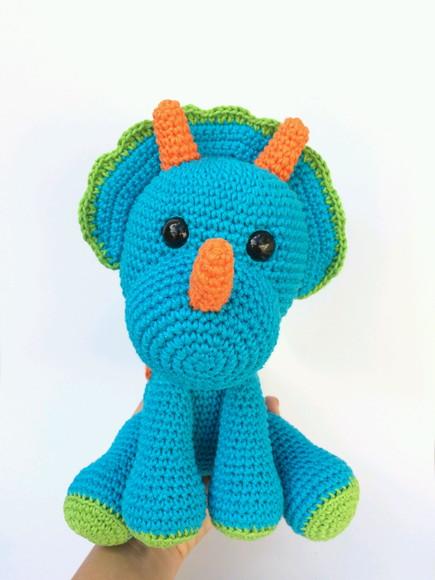 Dupla Dinossauros de Crochê Amigurumi