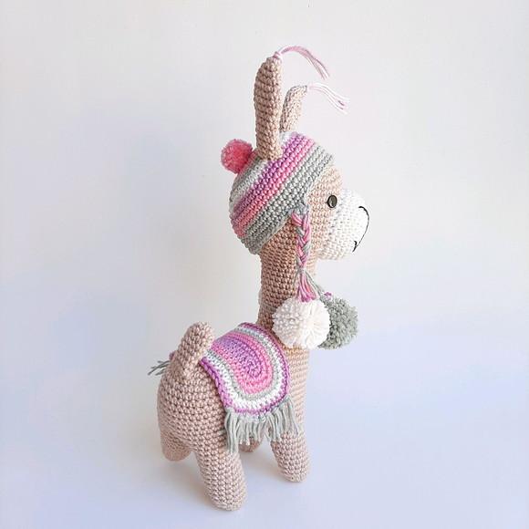 Dupla Lhama de crochê Amigurumi