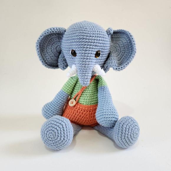 Elefante Amigurumi Crochê