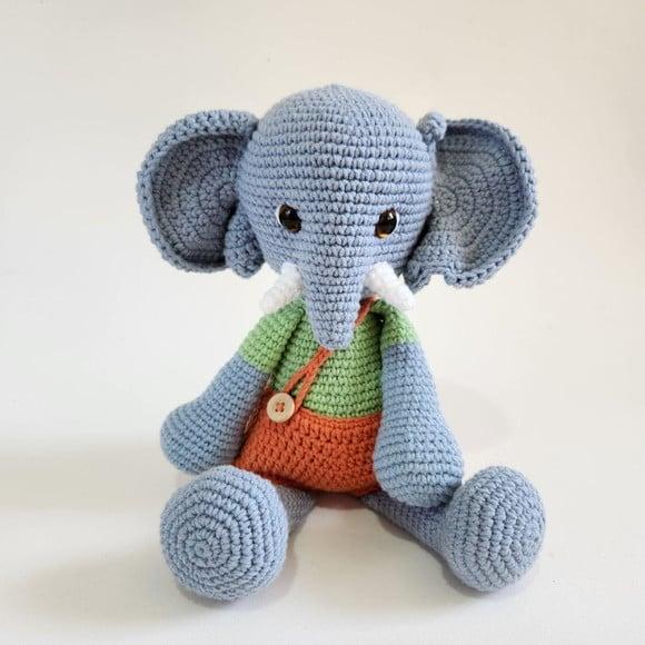 Elefante Amigurumi Crochê