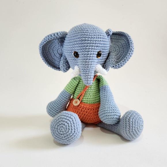 Elefante Amigurumi Crochê