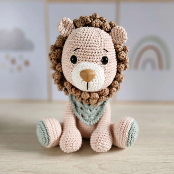 Leão Amigurumi de Crochê