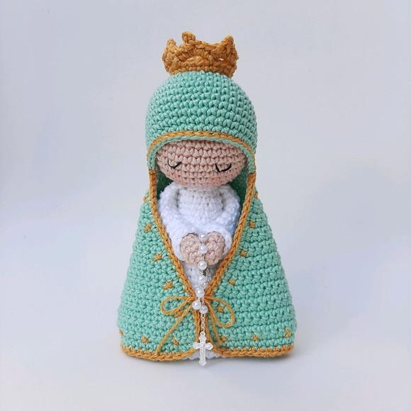 Nossa Senhora Aparecida de Crochê Amigurumi