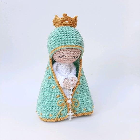 Nossa Senhora Aparecida de Crochê Amigurumi