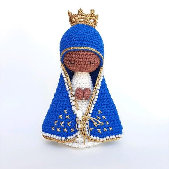 Nossa Senhora Aparecida de Crochê Amigurumi