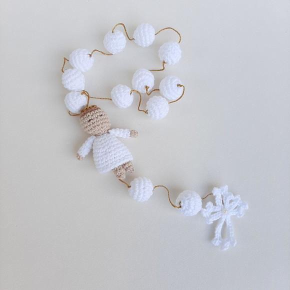 Nossa Senhora das Graças + Terço Crochê - Amigurumi