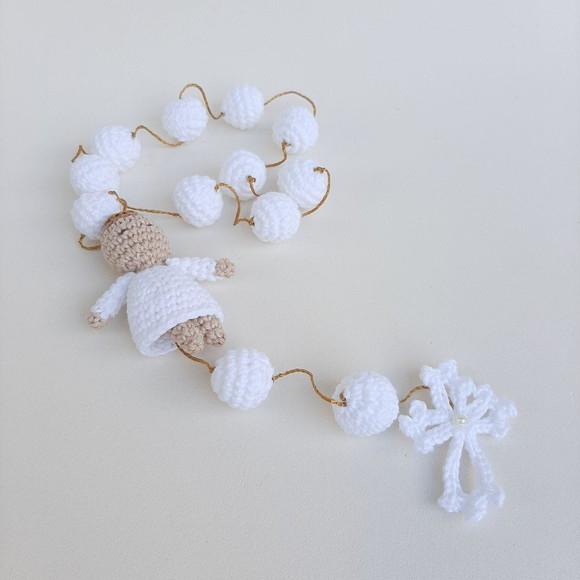 Nossa Senhora das Graças + Terço Crochê - Amigurumi