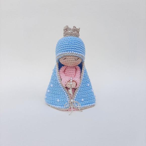 Nossa Senhora de Crochê Amigurumi Santinha
