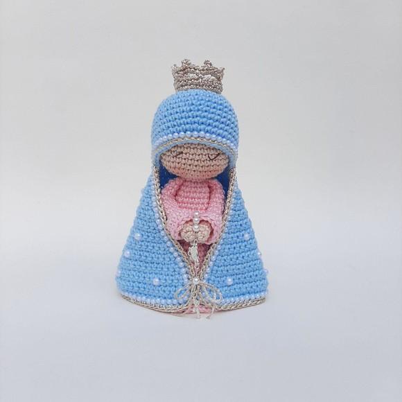 Nossa Senhora de Crochê Amigurumi Santinha