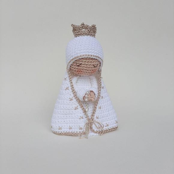 Nossa Senhora de Crochê Amigurumi Santinha