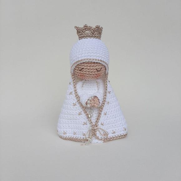Nossa Senhora de Crochê Amigurumi Santinha