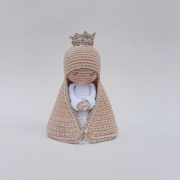 Nossa Senhora de Crochê Amigurumi Santinha
