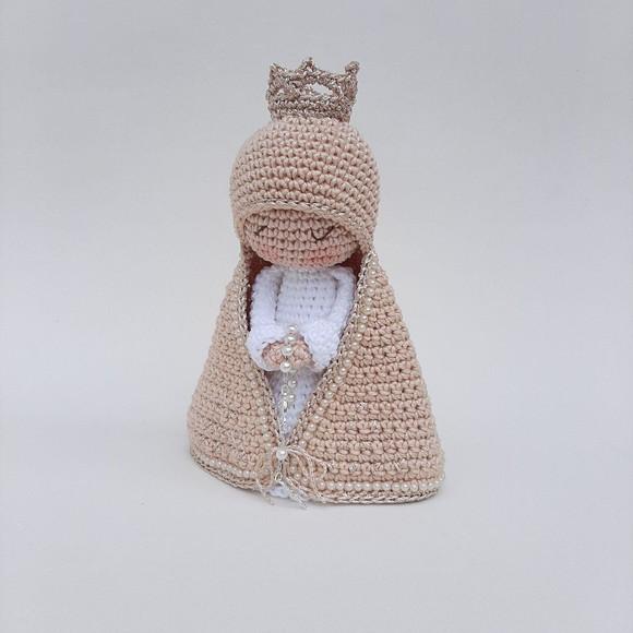 Nossa Senhora de Crochê Amigurumi Santinha
