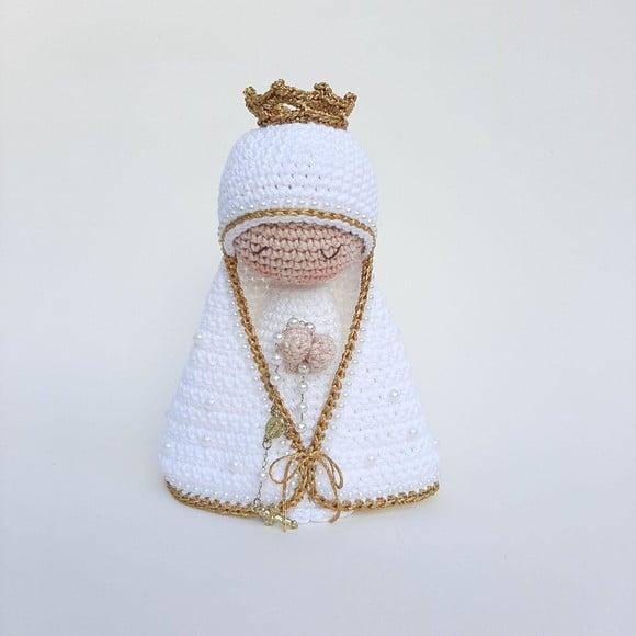 Nossa Senhora de Crochê Amigurumi Santinha