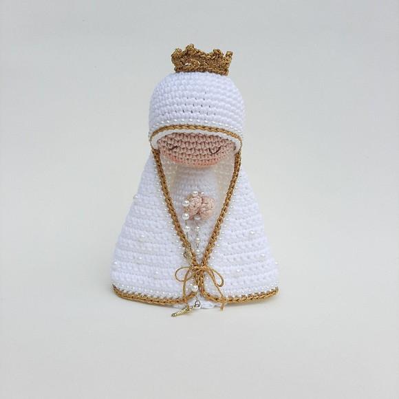 Nossa Senhora de Crochê Amigurumi Santinha