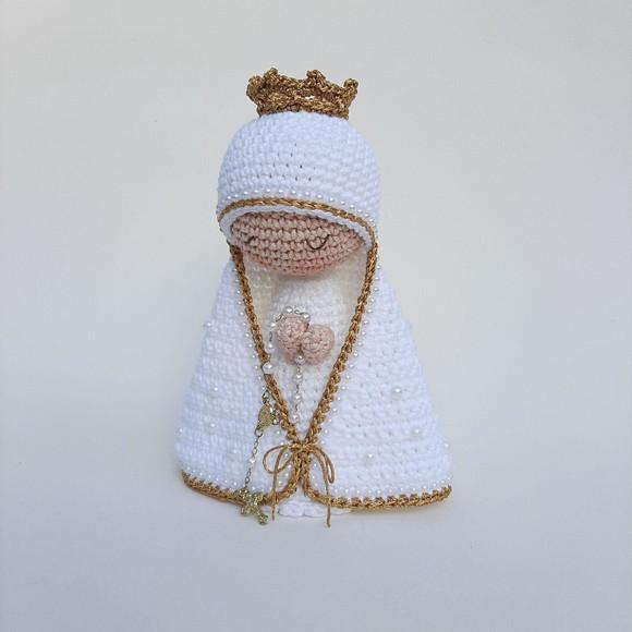 Nossa Senhora de Crochê Amigurumi Santinha