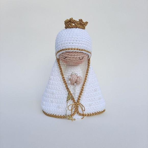 Nossa Senhora de Crochê Amigurumi Santinha